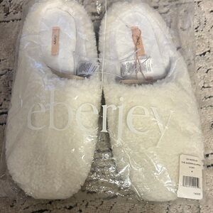 Eberjey Cream Shearling Slippers